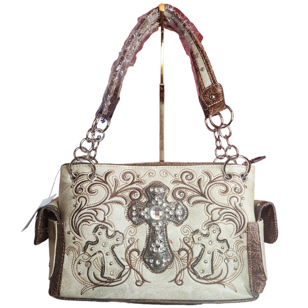 💝💝BHW Western Rhinestone Concealed Carry shoulder purse